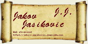 Jakov Jasiković vizit kartica